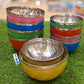Set of 5/10/12 Stainless Steel Nesting Bowls with Colorful Enamel Exterior | Insulated Serving & Mixing Bowls