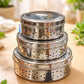 Premium Stainless Steel Perforated Multi-Purpose Kitchen Containers / Steamer Baskets (Set of 3)