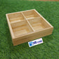 Wooden Material Partition Serving Tray