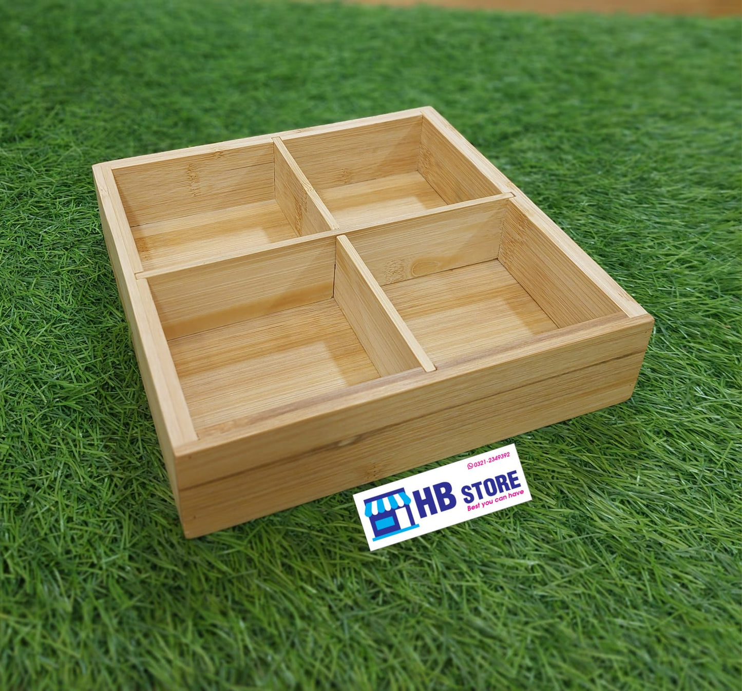 Wooden Material Partition Serving Tray