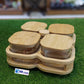 4Pcs Glass Jar Set With Wooden Rotate Stand