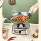 Wooden Handle Stainless Steel Cooking Woak