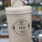 Tea Sugar Coffee Metal Jar Set