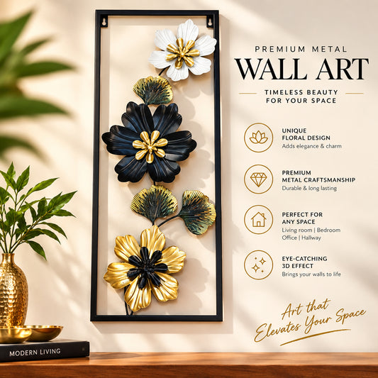 The Artisanal Flora Series 3D Metal Wall Art
