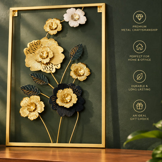The Artisanal Flora Series 3D Metal Wall Art
