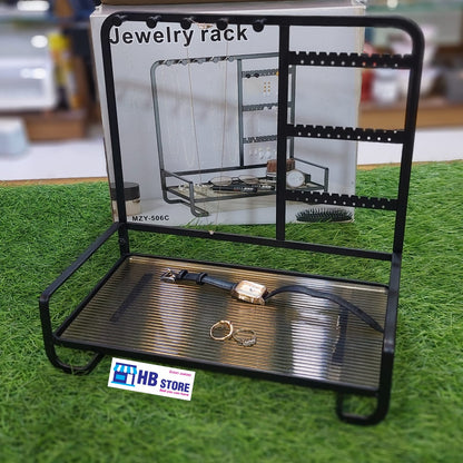 Metal Jewelry Stand With Tray