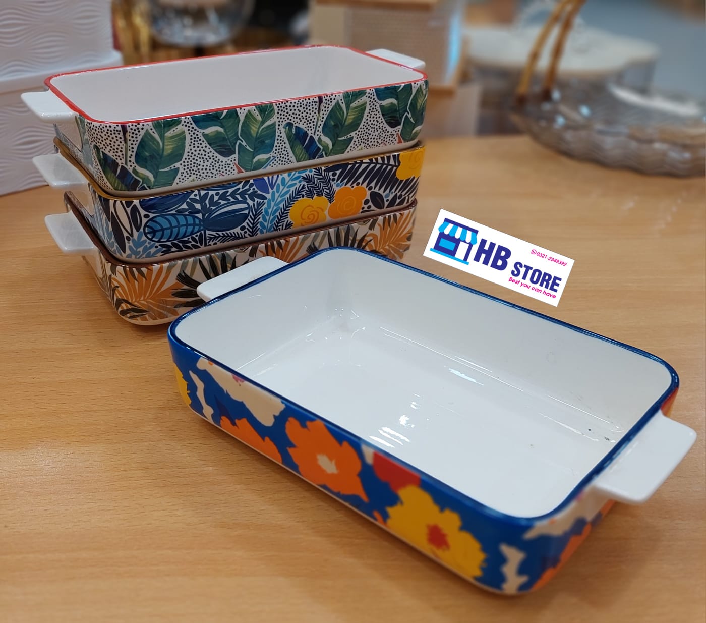 Ceramic Material Baking Serving Design Dishes