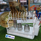 White Metal 2 Layer Dish Drainer Premium Quality