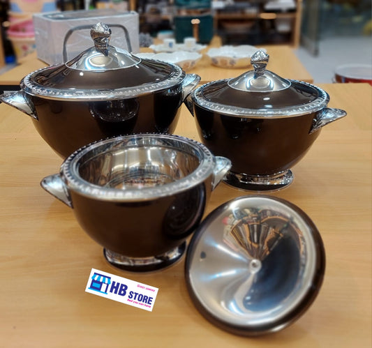 3pcs insulated Casserole food warmer / hotpot set
