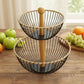 Premium 2-Tier Wire Fruit Basket