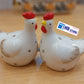 Ceramic Material Chicken Style Salt Pepper Set