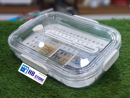 Airtight Food Storage Box with Drainer Basket & Date Tracker – Multi-Purpose Fridge Organizer