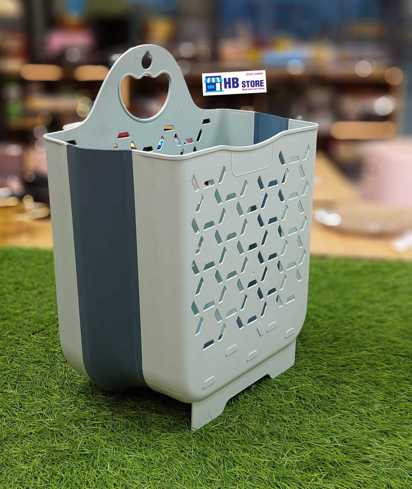 Space-Saving Wall-Mounted Foldable Laundry Hamper