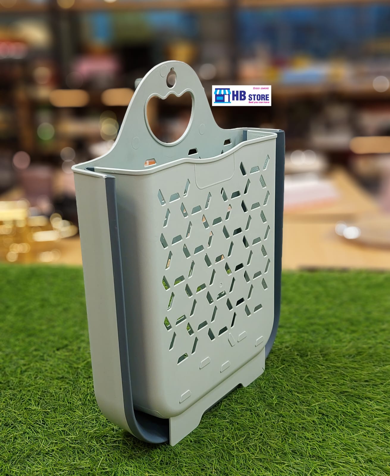 Space-Saving Wall-Mounted Foldable Laundry Hamper