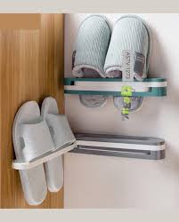 3-in-1 Wall Mounted Shoe & Slipper Holder Rack