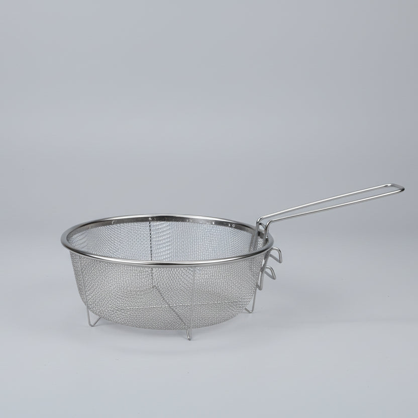 Stainless Steel Deep Fry Basket with Folding Handle