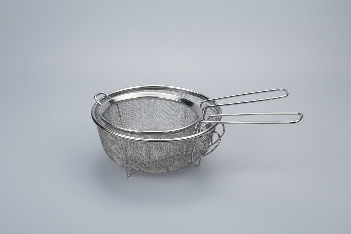 Stainless Steel Deep Fry Basket with Folding Handle