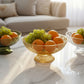 luxury diamond-cut pedestal fruit bow
