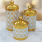 Aura Gold Trim Luxury Canister Set