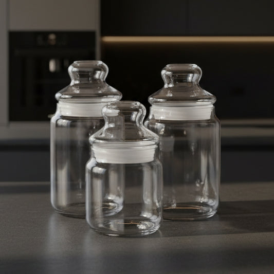 Delisoga 3-Piece Storage Jar Set