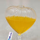 Elegant Heart-Shaped Glass Sipper Cup