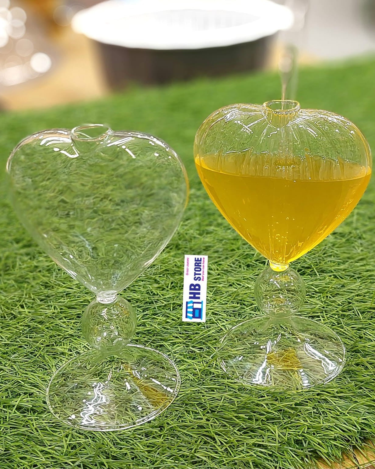 Elegant Heart-Shaped Glass Sipper Cup