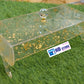 Elegant Resin Glitter Dish Stand with Crystal Knob Lid – Decorative Serving & Storage Tray