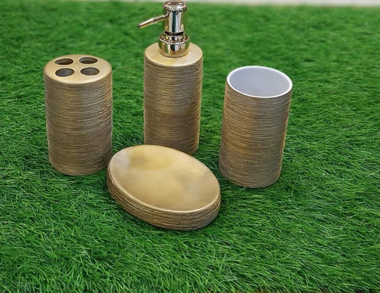 4pcs Washroom set - Brown