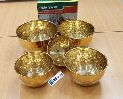 Luxury Gold Serving Bowl Sets (Available in 5pcs & 7pcs)