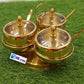 Stainless Steel Golden Revolving Spice Jar Set (3PCS)