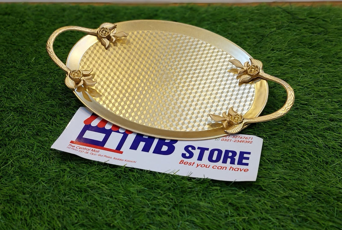 Golden Fiber Material Tray