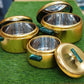 Luxury Gold Insulated Hot Pot Casserole Set (3-Piece)