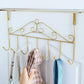 Gold Metal Door Hook Rack – 7 Hook Organizer