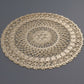 6 Pcs Gold Floral Vinyl Placemats Non Slip Dining Table Placemats