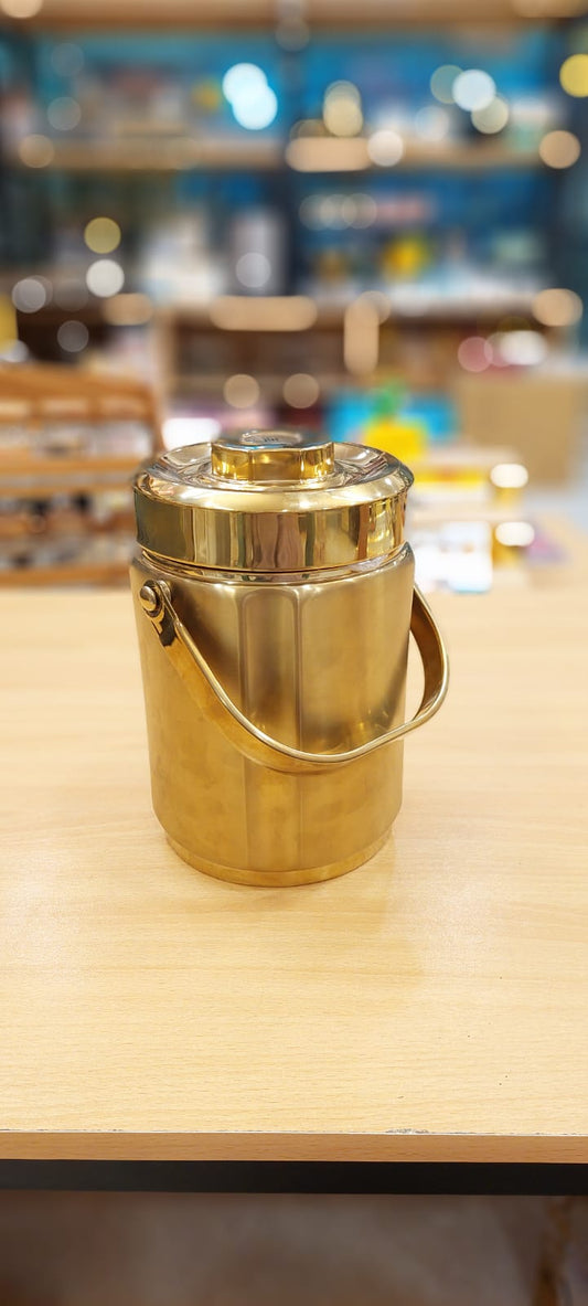 Luxury Gold-Tone Stainless Steel Tiffin Carrier
