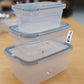 Crisper 3 In 1 Rectangular Shape Food Container - For Food Storage