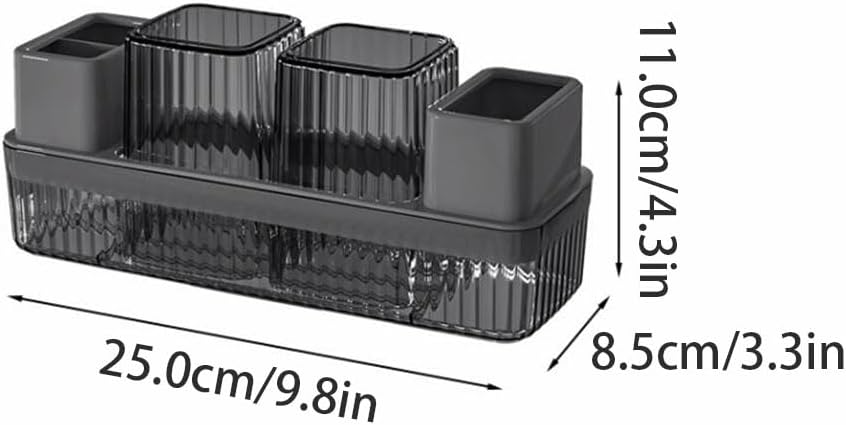 Multifunctional Simple Large-Capacity Toothbrush Holder Plastic mouthwash Cup Set
