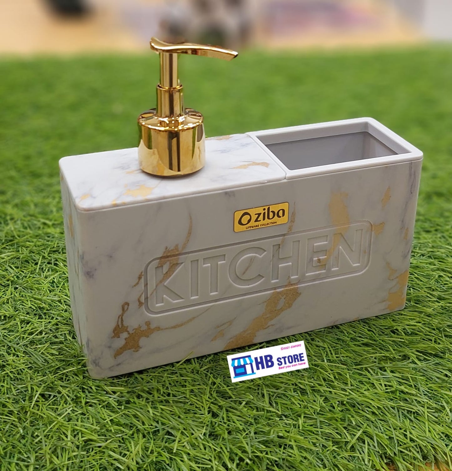 Luxury Marble Print Kitchen Sink Organizer