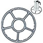 Multifunctional Gas Ring Reducer Trivet Alloy Stove Top Stove Heat Simmer Coffee Pots 6 Inch