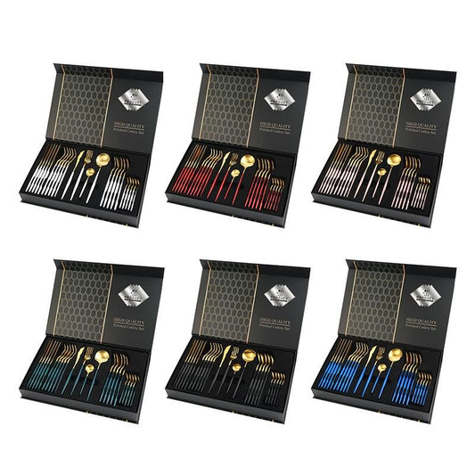 24 Pcs Stainless Steel Cutlery Set
