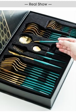 24 Pcs Stainless Steel Cutlery Set