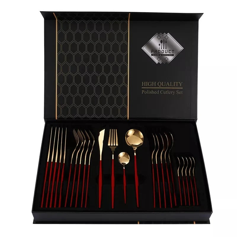 24 Pcs Stainless Steel Cutlery Set