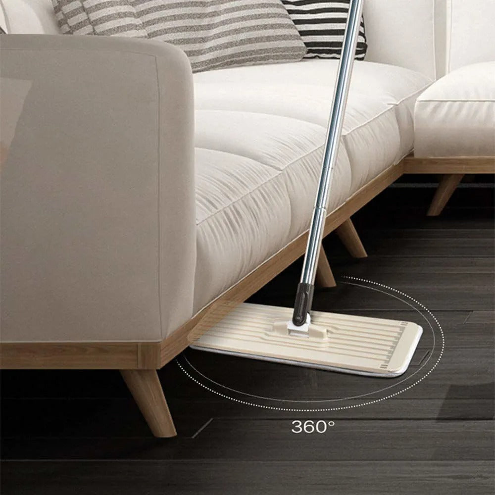 Flat Mop with Bucket 360 Degree Cleaning