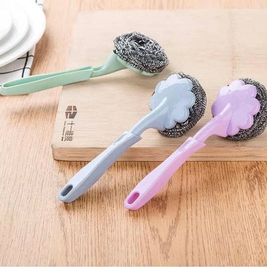 Wire Ball Cleaning Brush, Dish Cleaning Brush (Random Color)