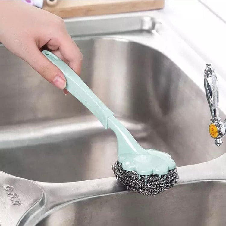 Wire Ball Cleaning Brush, Dish Cleaning Brush (Random Color)