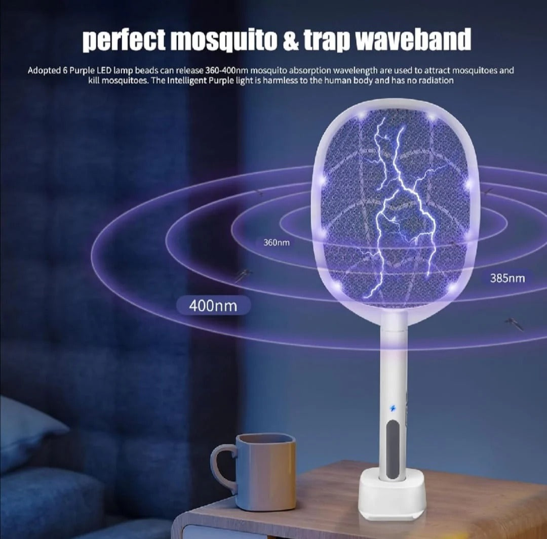 2-in-1 Rechargeable Mosquito Killer Racket