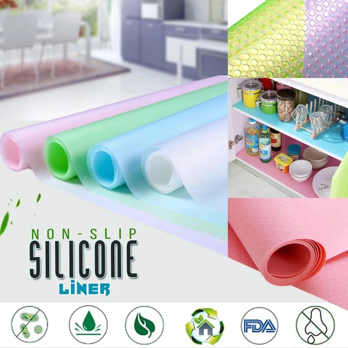 Anti-Slip Roll For Refrigerator/Kitchen/Cabinet Moisture-Proof Waterproof Dust