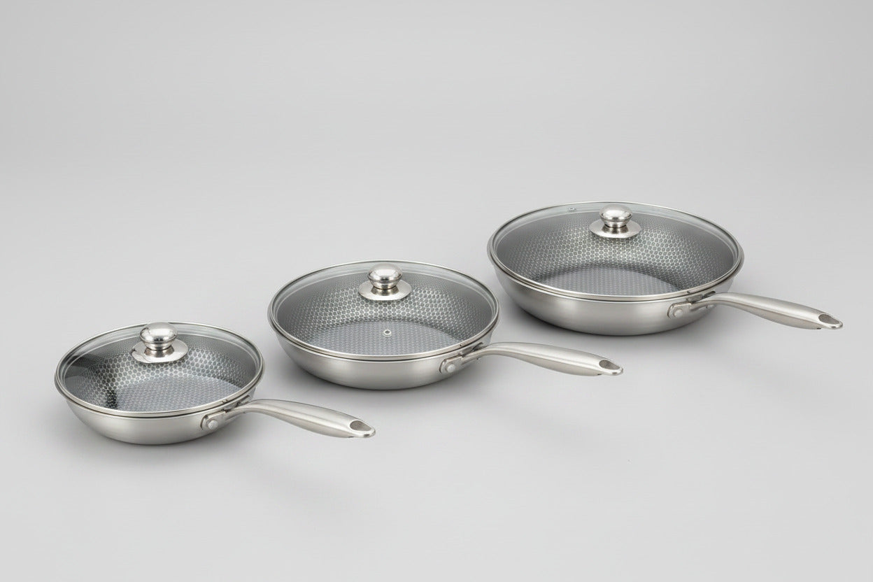 Non-Stick Stainless Steel Tri-Ply Frying Pan