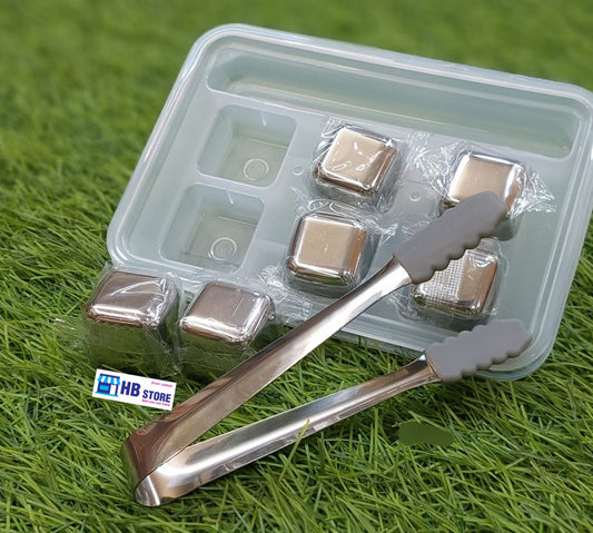Reusable Stainless Steel Ice Cubes GOLD/SILVER