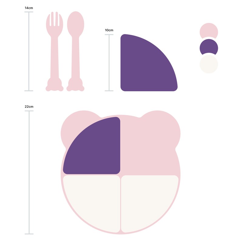 Turkish Kids Portion Plates